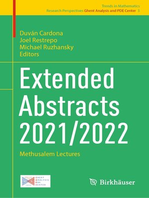 cover image of Extended Abstracts 2021-2022